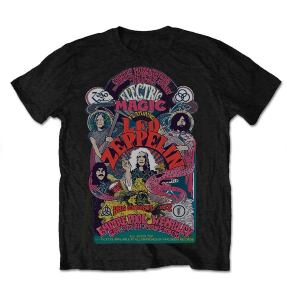 Led Zeppelin Unisex T-Shirt Full Colour Electric Magic